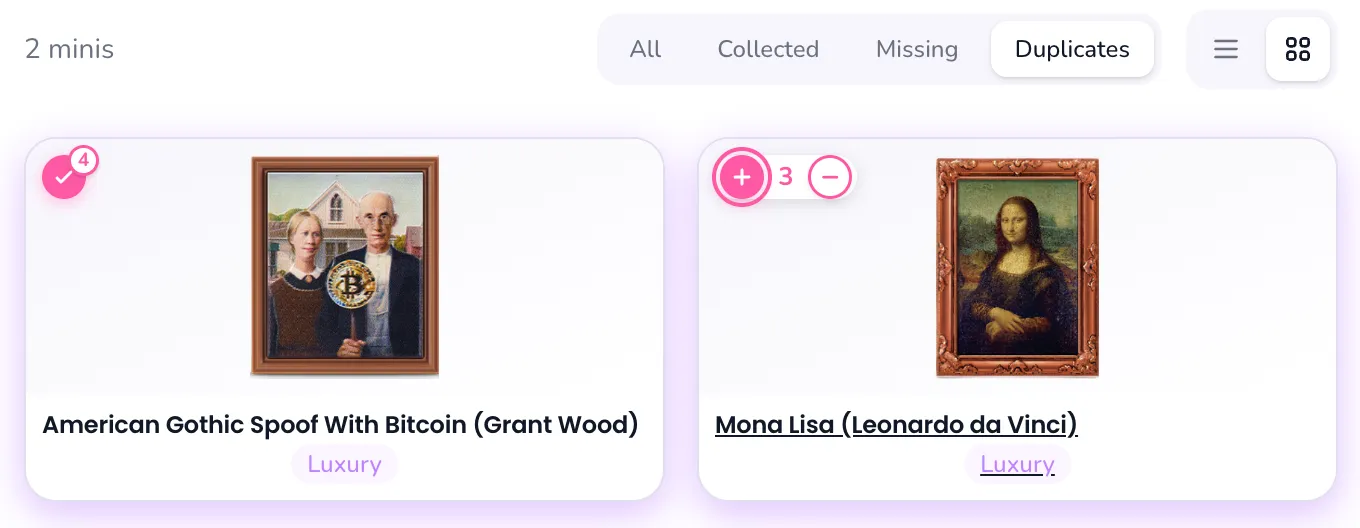 Track every copy you own