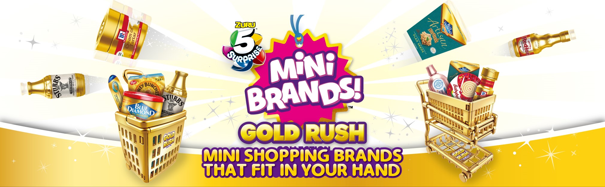 Mini Brands Gold Rush hero