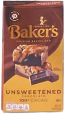 Baker's Unsweetened Chocolate