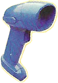 Cash Register Scanner, Blue