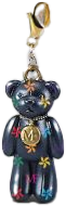 Teddy Bear Bag Charm, Black