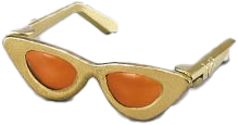 Cat Eye Sunglasses, Gold