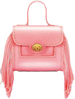 Fringe Satchel, Pink