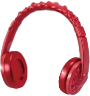 Headphones Red