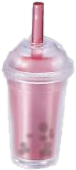 Boba Drink, Pink