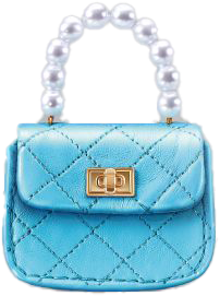 Blue Pearl Quilted Satchel