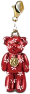 Teddy Bear Bag Charm, Red