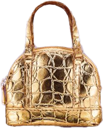 Gold Zip Tote