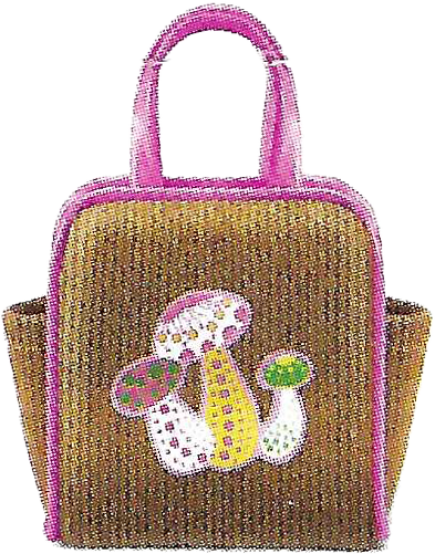 Mushroom Print Handbag