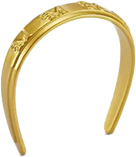 Headband, Gold And White