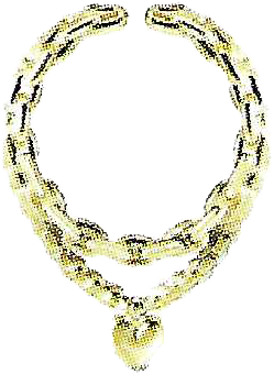 Necklace, Black And Silver