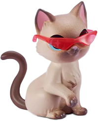 Cat W/ Sunglasses Figurine