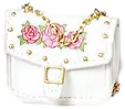 Rose Print Chain Crossbody