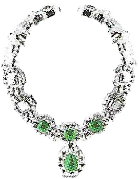 Necklace, Emerald