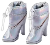 Booties, silver