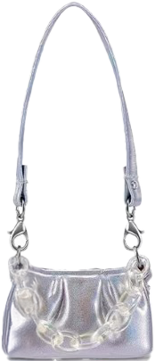 Silver Chain Shoulder Bag