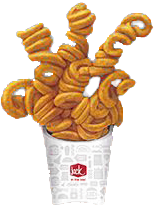 Jack in the Box curly fries large