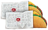Jack in the Box two tacos