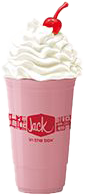 Jack in the Box Strawberry shake