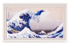 "The Great Wave" [dolphin] by Katsushika Hokusai