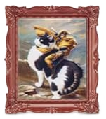 "Napoleon Crossing the Alps" on a Cat