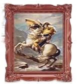 "Napoleon Crossing the Alps" by Jacques-Louis David