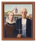 "American Gothic" by Grant Wood