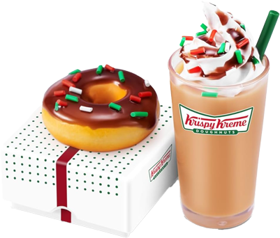 #2 Red & Green Sprinkles Donut