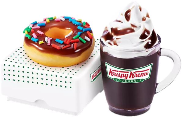 #1 Chocolate Iced with Sprinkles Donut