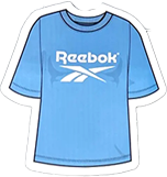 Sticker: Reebok Blue Shirt