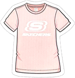 Sticker: Skechers Pink Shirt