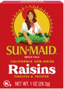 Sunmaid Raisins Box