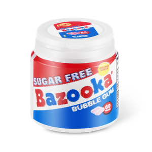Bazooka bubble gum canister