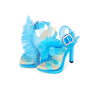 Blue Strappy Sandals