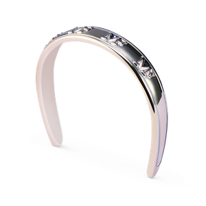 Headband, Gold And White