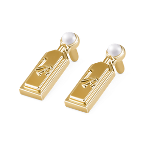 Earrings, Gold