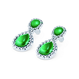 Earrings, Emerald