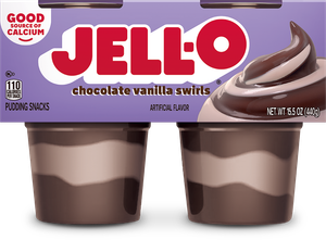 Jello chocolate vanilla