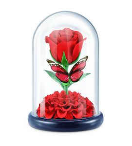 Rose in Glass Dome