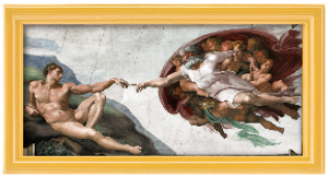 "The Creation of Adam" by Michaelangelo