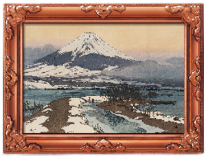 "Fuji From Lake Kawagachi" by Yoshida Hiroshi