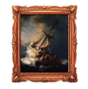 "The Storm On The Sea Of Galilee" [and octupus] by Rembrandt
