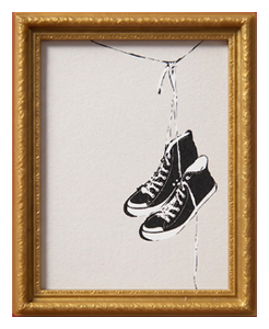 Hanging Shoes Artwork
