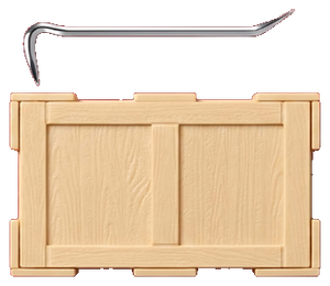 Crowbar With Wooden Crate