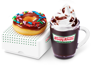 #1 Chocolate Iced with Sprinkles Donut