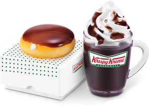 #7 Chocolate Iced Creme Filled Donut