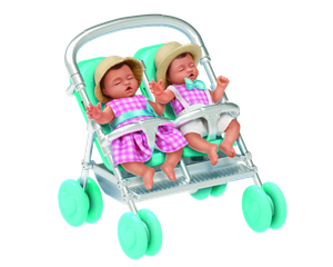 Green Twin Stroller