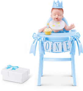 Blue High Chair