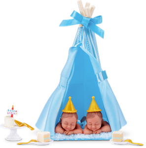 The Twin Babies in Teepee