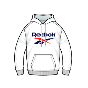Sticker: Reebok White Hoodie